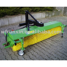 PTO street sweeper with dust box